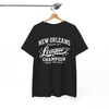 White Smoke New Orleans League Champion Tee — Crescent City Track & Field Vintage Sports Shirt