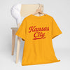 Goldenrod Kansas City Script Tee — Retro Red City  T-Shirt