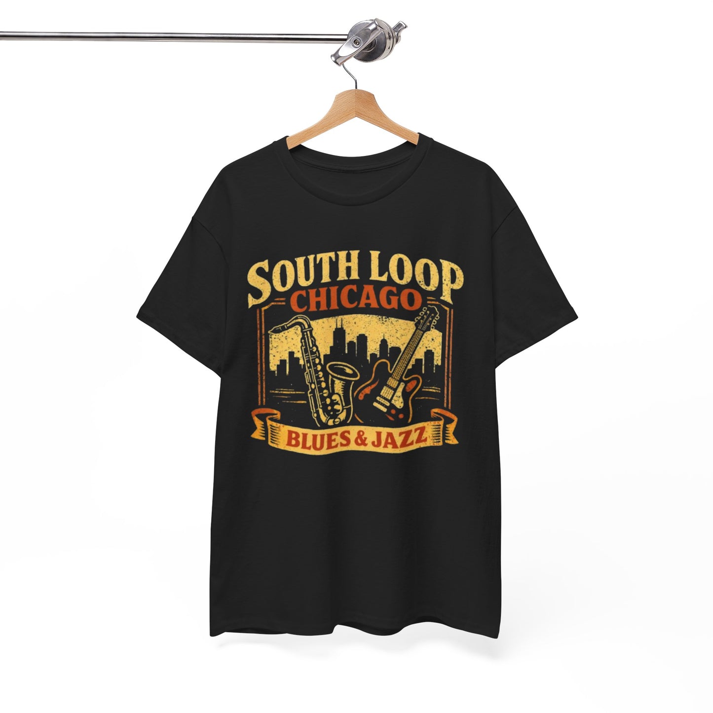 White Smoke South Loop Chicago Music  Blues & Jazz T-Shirt – Vintage Music Culture Graphic Tee