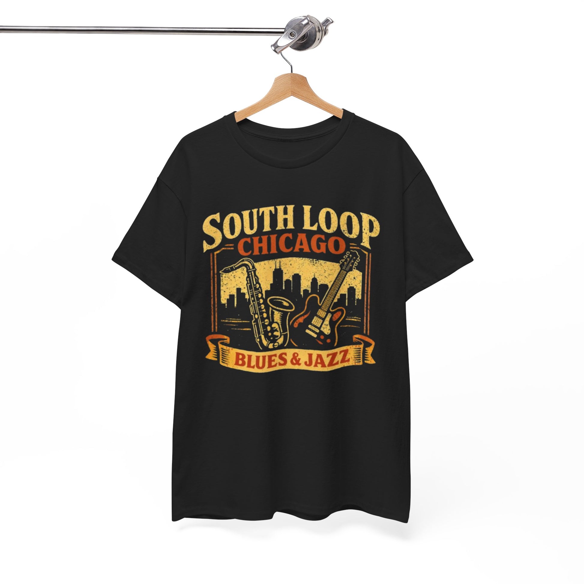 White Smoke South Loop Chicago Music  Blues & Jazz T-Shirt – Vintage Music Culture Graphic Tee
