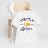Lavender Seattle 206 Athletics T-Shirt Pacific NW state shirt athletics tee