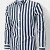 Lavender New Men's Formal Long Sleeve Thick Stripe Shirt, Easy Care, Versatile Business Casual Professional Shirt, Holiday Gift
