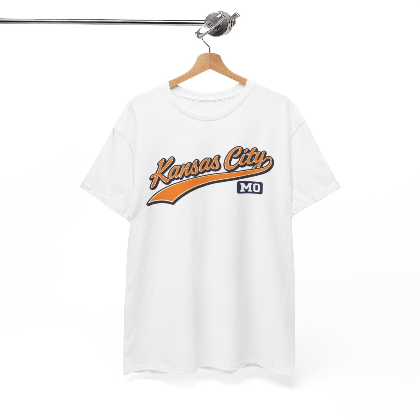 White Smoke Kansas City MO Retro Script T-Shirt - Vintage Sports Style Tee