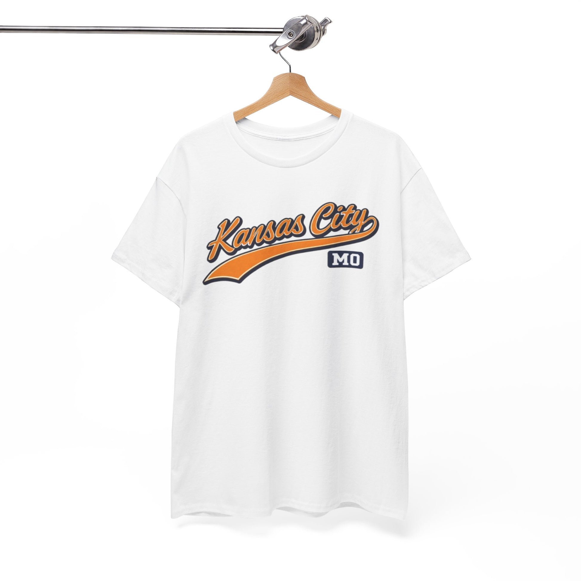 White Smoke Kansas City MO Retro Script T-Shirt - Vintage Sports Style Tee