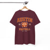 White Smoke Austin Football Graphic Tee – Vintage Collegiate Football Shirt