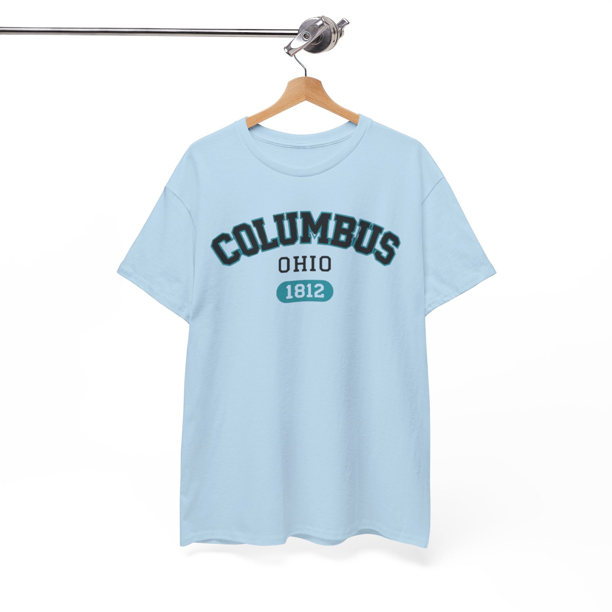 White Smoke Columbus Ohio 1812 Tee — City Graphic T-Shirt