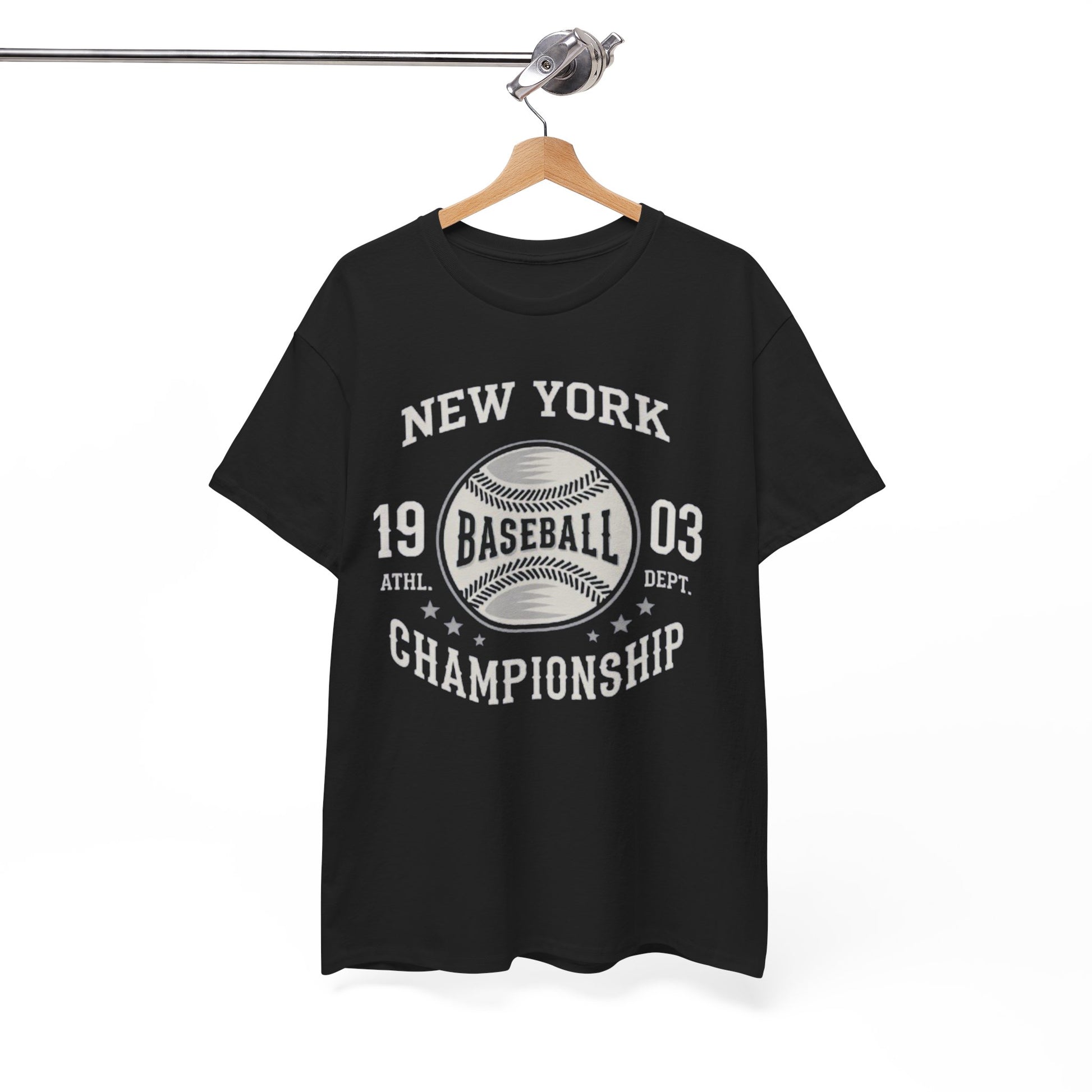 White Smoke Baseball Championship T-Shirt — New York 1903 Vintage Sports Tee