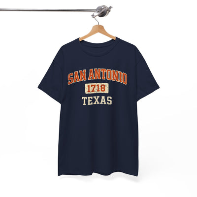 San Antonio 1718 Texas Tee — Vintage City T‑Shirt – casual fan outfit, lightweight game day shirt, image 1.0