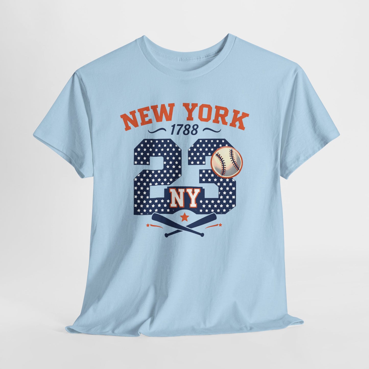 New York 23 Baseball T-Shirt — Vintage Team  Tee