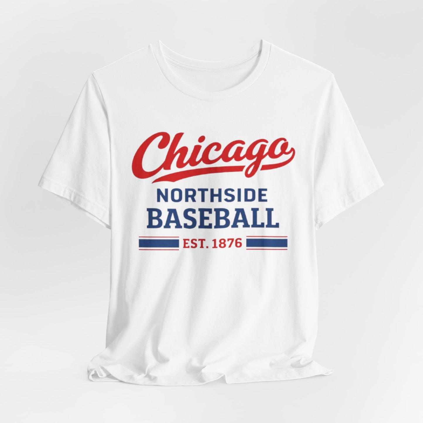 Lavender Chicago Northside Baseball Tee — Est. 1876 Vintage Sports T‑Shirt