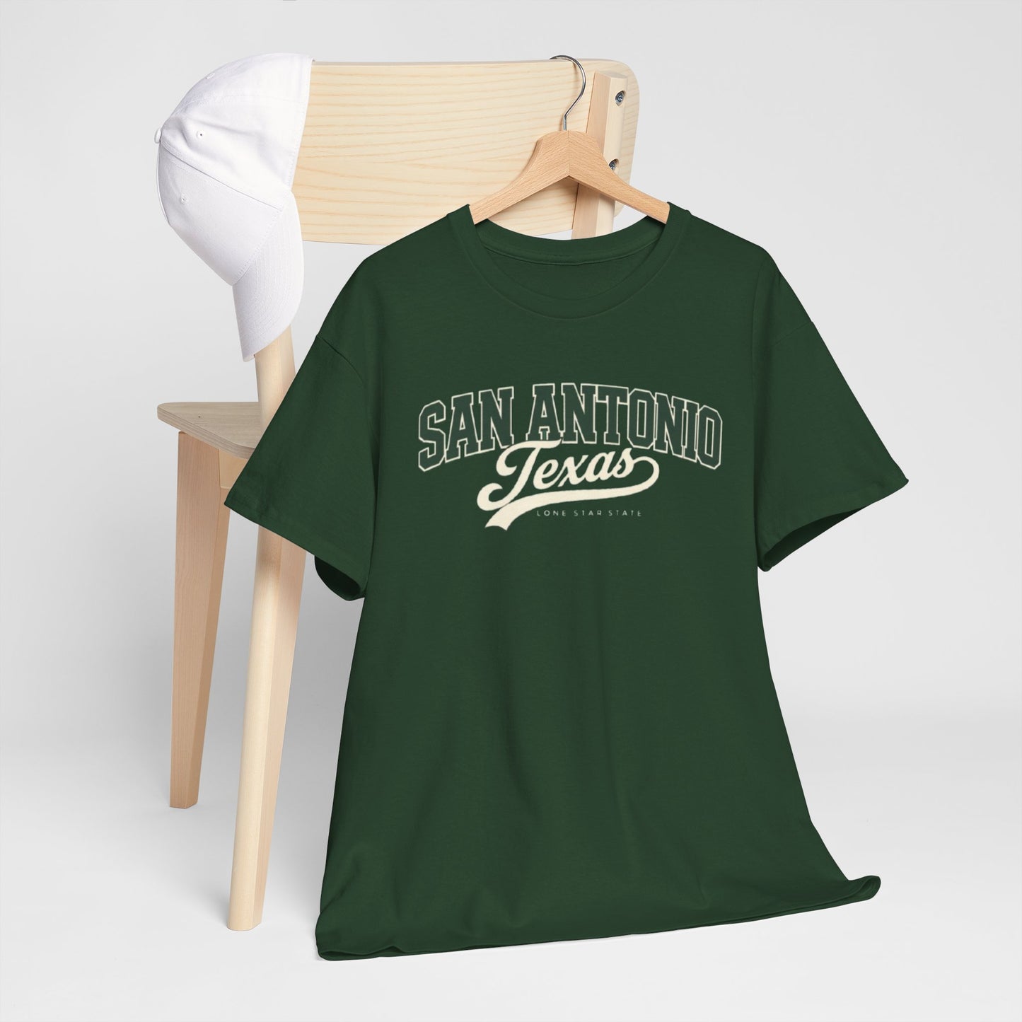 San Antonio Texas Vintage Tee — Retro City Script T-Shirt