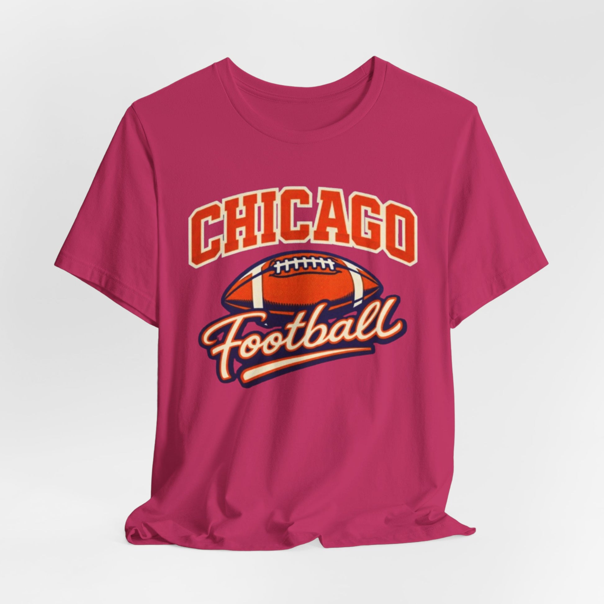 Lavender Chicago Football T-Shirt – Vintage Style Football Graphic Tee