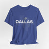 Dark Slate Blue Dallas Football Tee – Vintage Gridiron Fan Shirt