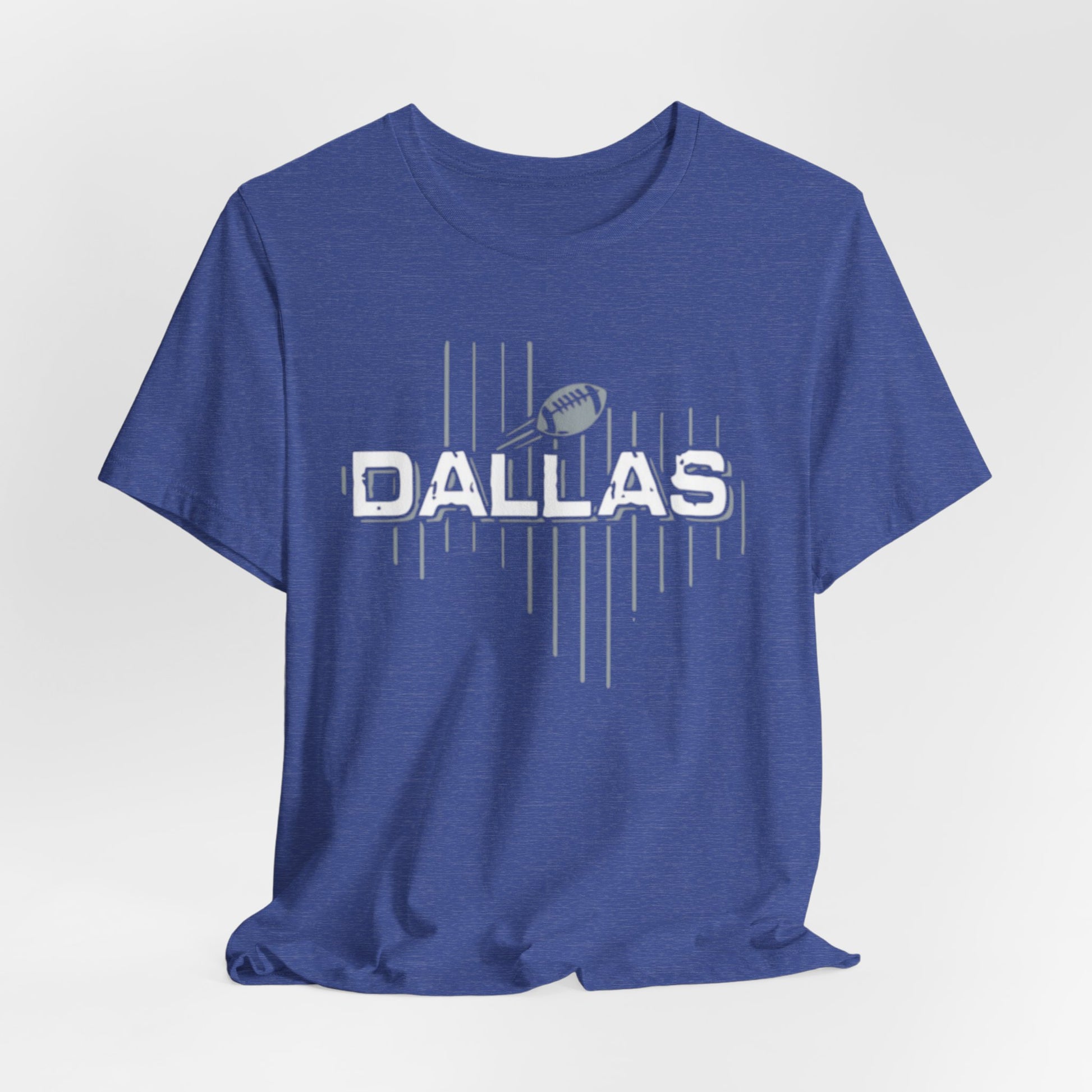 Dark Slate Blue Dallas Football Tee – Vintage Gridiron Fan Shirt