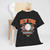Dark Slate Gray New York Baseball Club Tee — Vintage Baseball Logo T-Shirt
