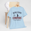 Light Blue New York Empire City Football T-Shirt – NYC Athletic Urban Streetwear Tee