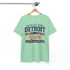 White Smoke Detroit Strong T-Shirt — Motor City "Blue Collar Champions" Tee