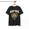 White Smoke New York Athletics Crest T‑Shirt — USA 1985 Vintage Collegiate Tee