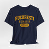 Dark Slate Gray Tricou Bucuresti Romania EST 1459 — Tricou Vintage Collegiate City