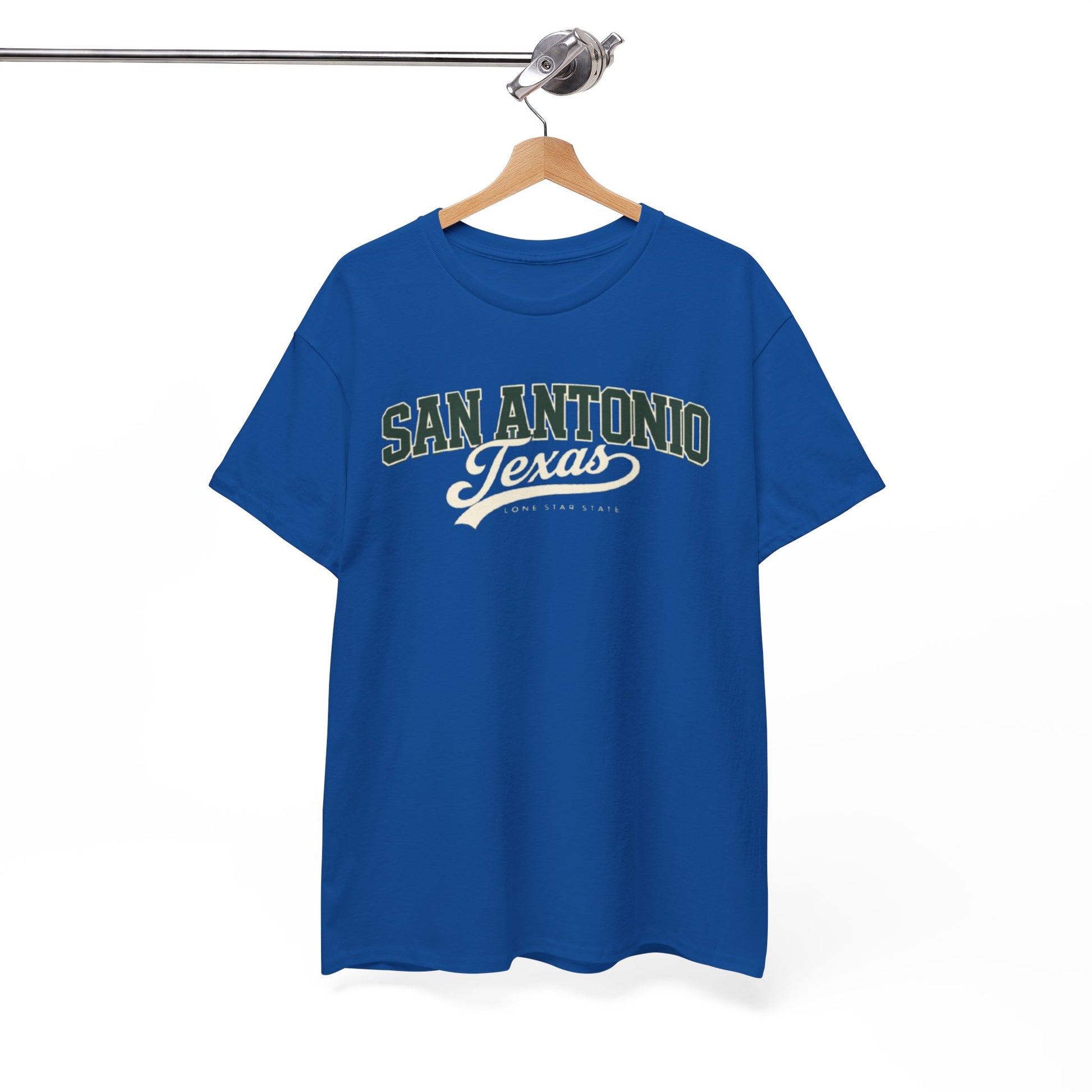 White Smoke San Antonio Texas Vintage Tee — Retro City Script T-Shirt