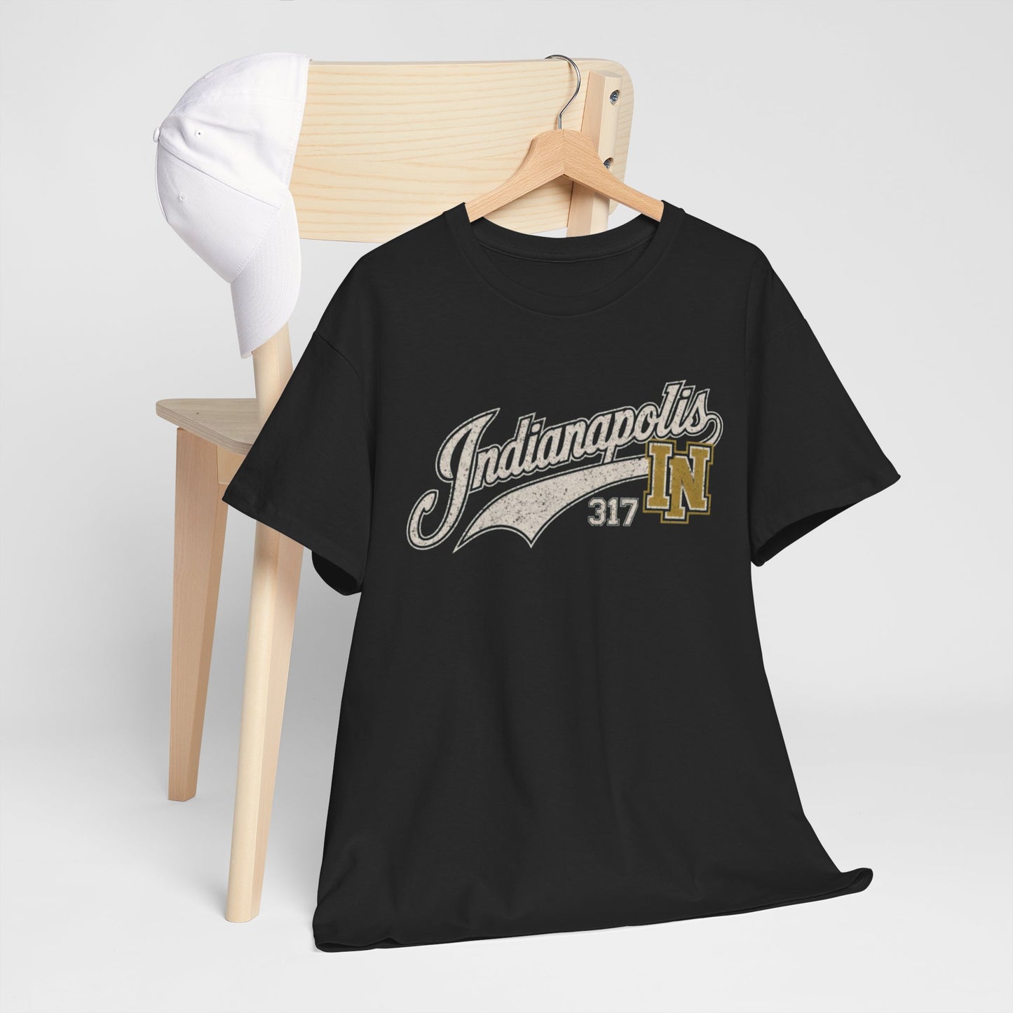 Dark Slate Gray Indianapolis 317 Shirt Vintage Script Tee Indiana T Shirt Retro City Graphic