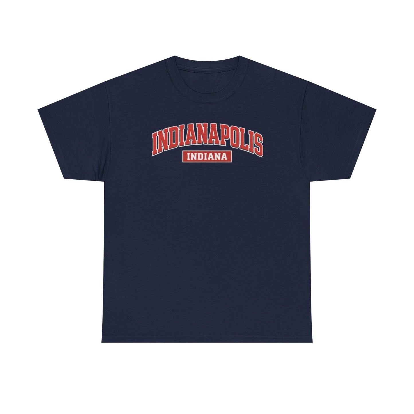 Dark Slate Gray Indianapolis Indiana T-Shirt — Retro Collegiate City Tee