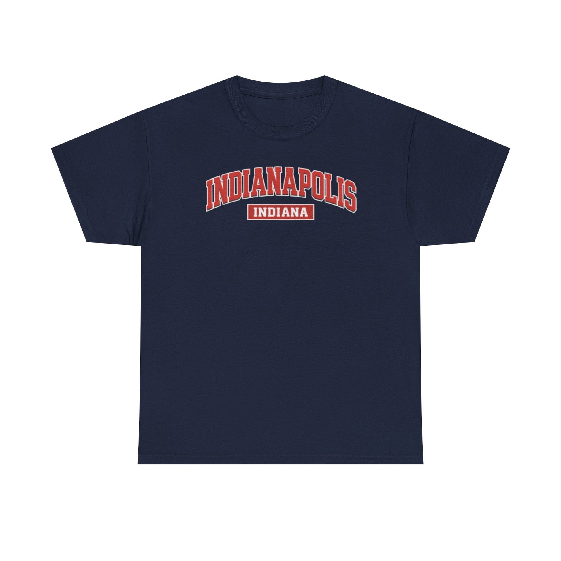 Dark Slate Gray Indianapolis Indiana T-Shirt — Retro Collegiate City Tee