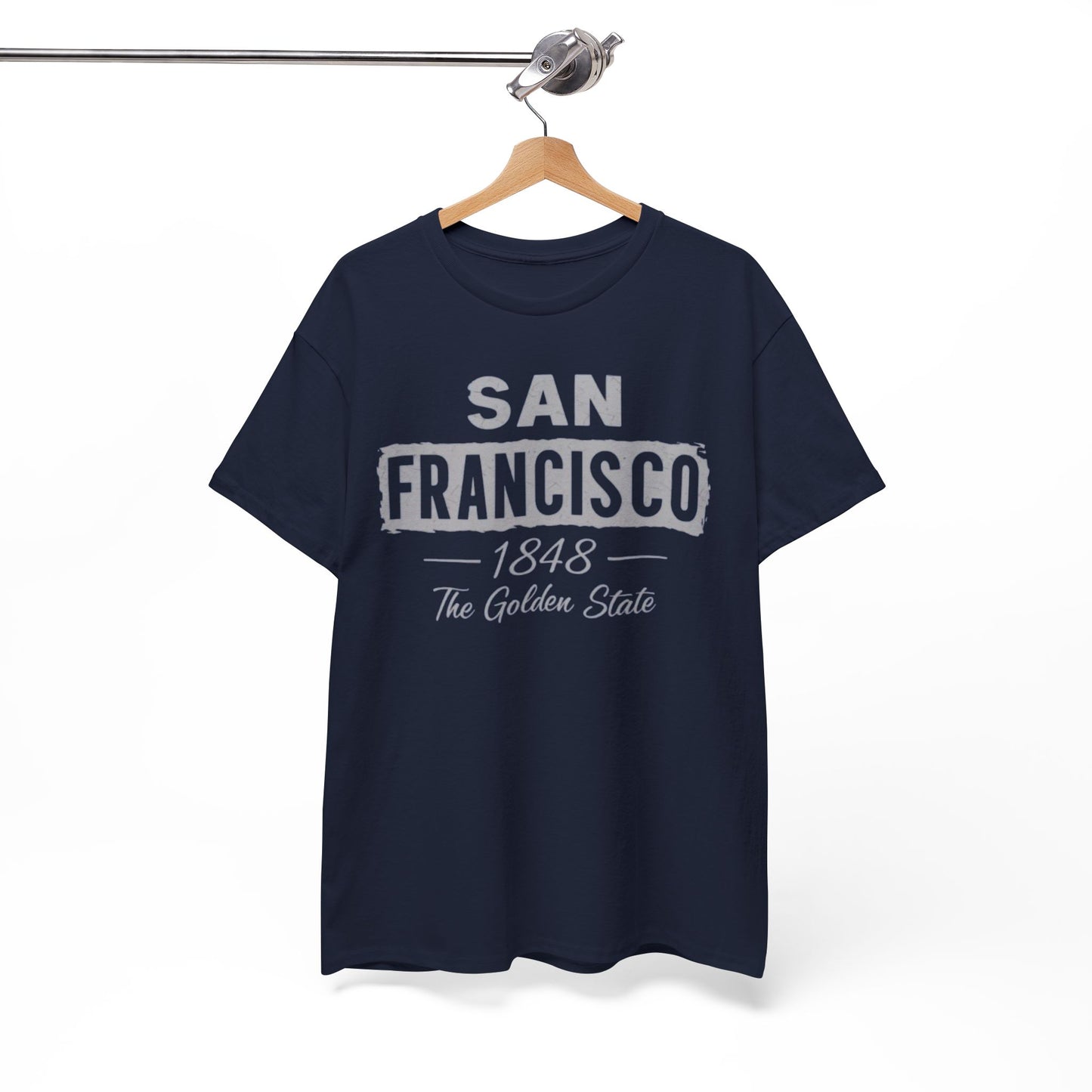 White Smoke San Francisco Golden State Heritage T-Shirt – 1848 City Streetwear Graphic Tee