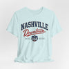 Lavender Nashville Downtown Tee — Vintage USA Music City Shirt