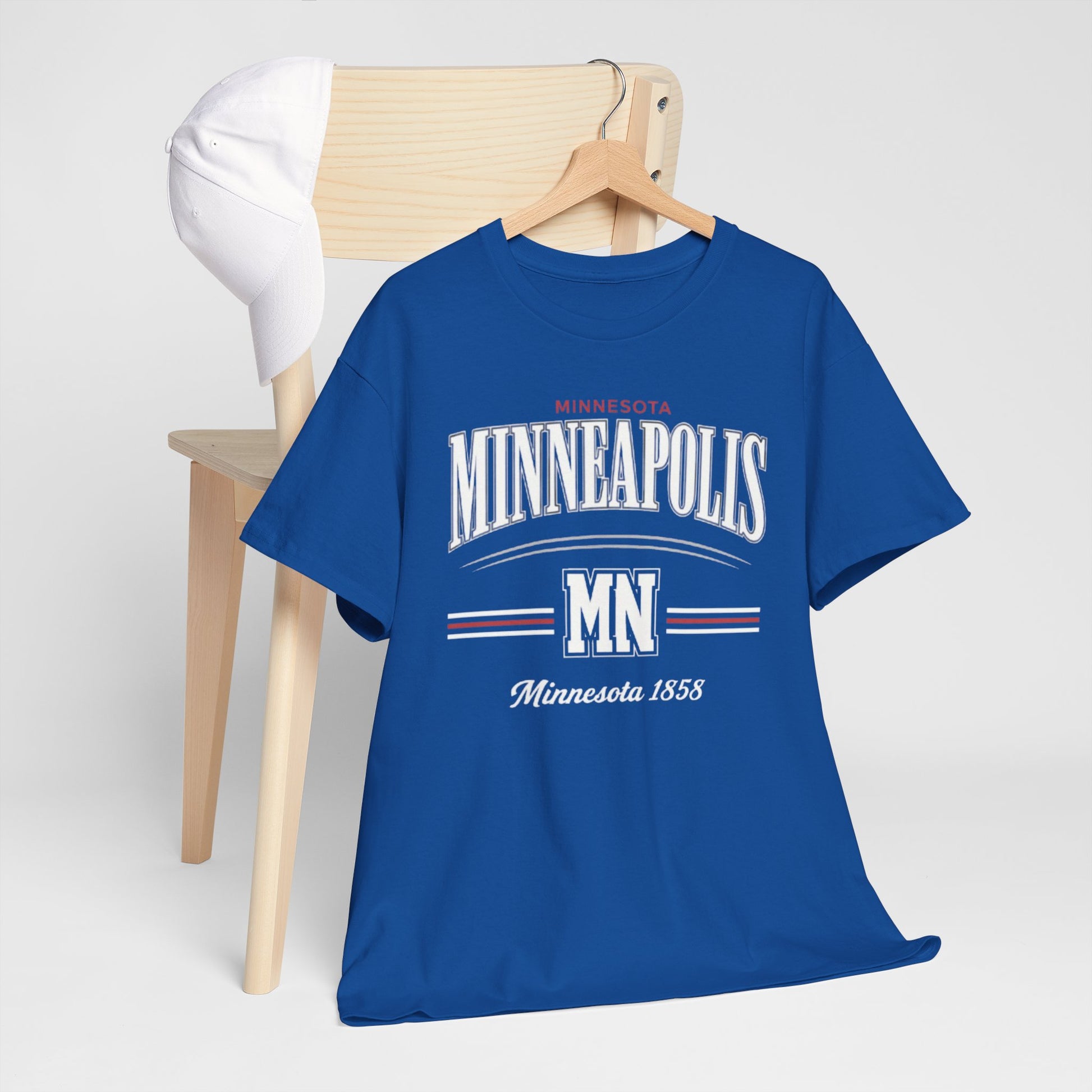 Minneapolis MN Vintage-Style T-Shirt — Minnesota 1858 City streetwear t shirt streetwear fashion product image 8