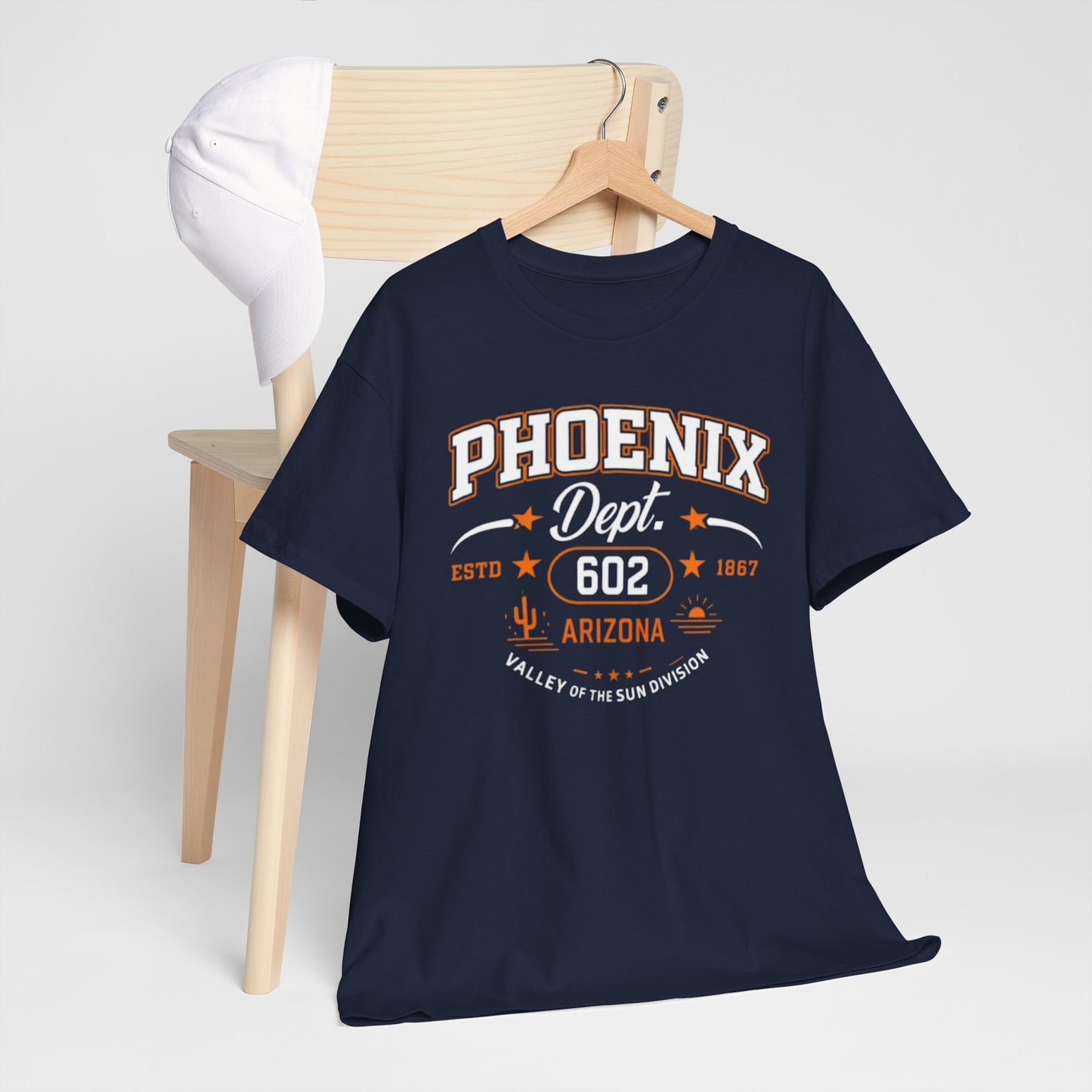 Dark Slate Gray Phoenix Dept. 602 Arizona T-Shirt — Valley of the Sun Vintage Tee