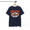 Cleveland Browns Football Logo Tee — Retro Brown & Orange Fan Shirt