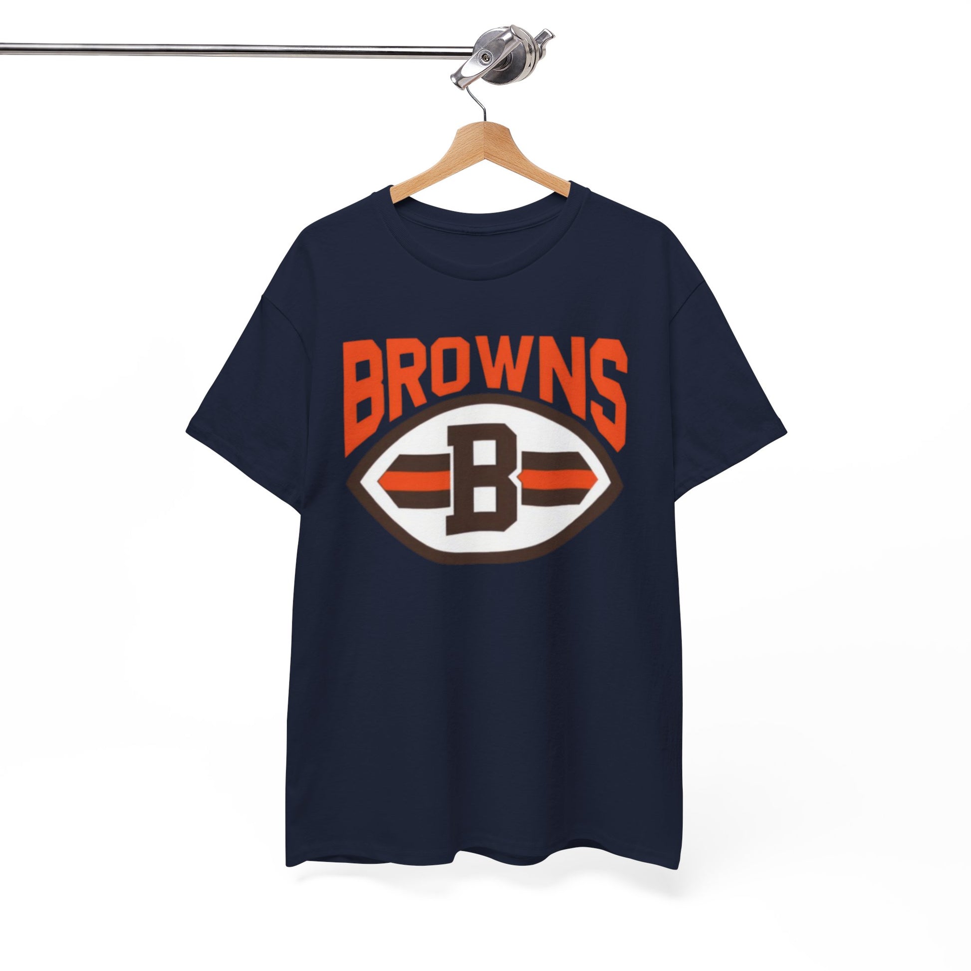 Cleveland Browns Football Logo Tee — Retro Brown & Orange Fan Shirt streetwear fashion product image 3