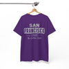 White Smoke San Francisco Golden State Heritage T-Shirt – 1848 City Streetwear Graphic Tee