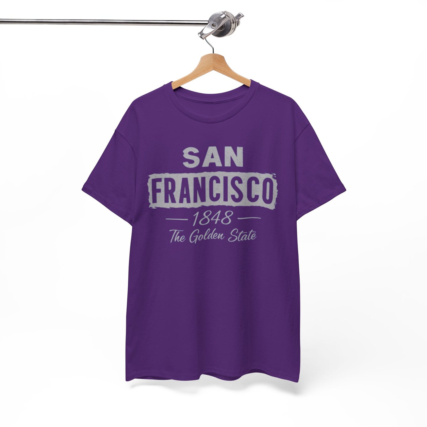 White Smoke San Francisco Golden State Heritage T-Shirt – 1848 City Streetwear Graphic Tee