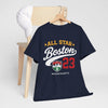 Dark Slate Gray Boston All Star 23 Tee — Massachusetts City  T‑Shirt