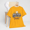 Goldenrod New York Baseball League Tee — Vintage 'Est. 1903' Baseball Graphic Shirt