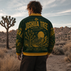 Joshua Tree National Park Vintage Green Jacket – Retro Desert Outdoor Streetwear Bomber
