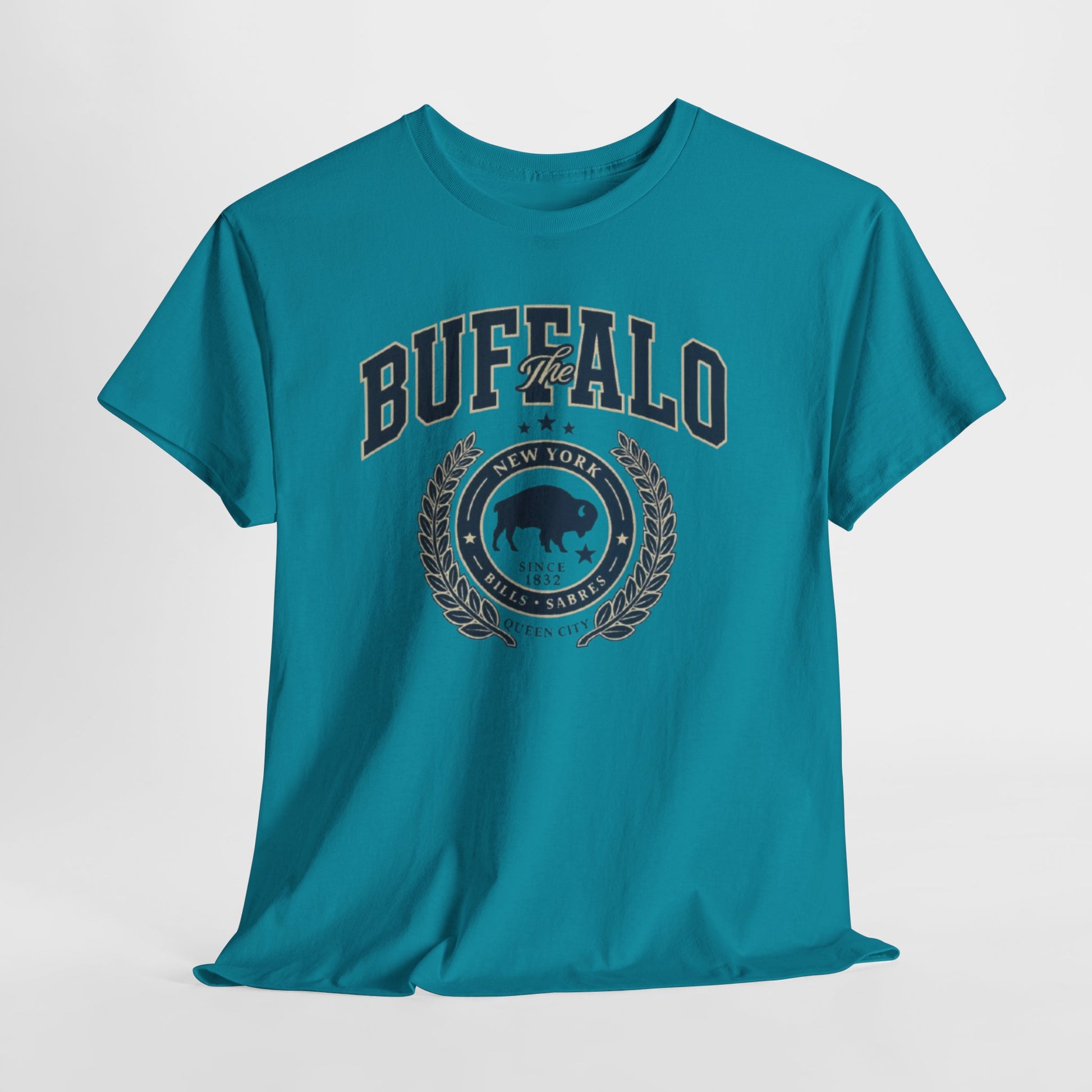 Lavender Buffalo Crest Tee – Vintage Buffalo Logo T-Shirt
