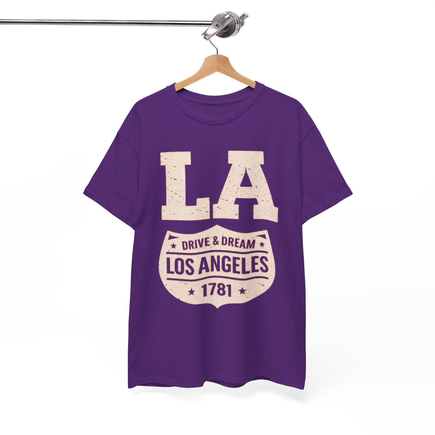 White Smoke Los Angeles Drive and Dream T-Shirt – Oversized West Coast Streetwear City Tee