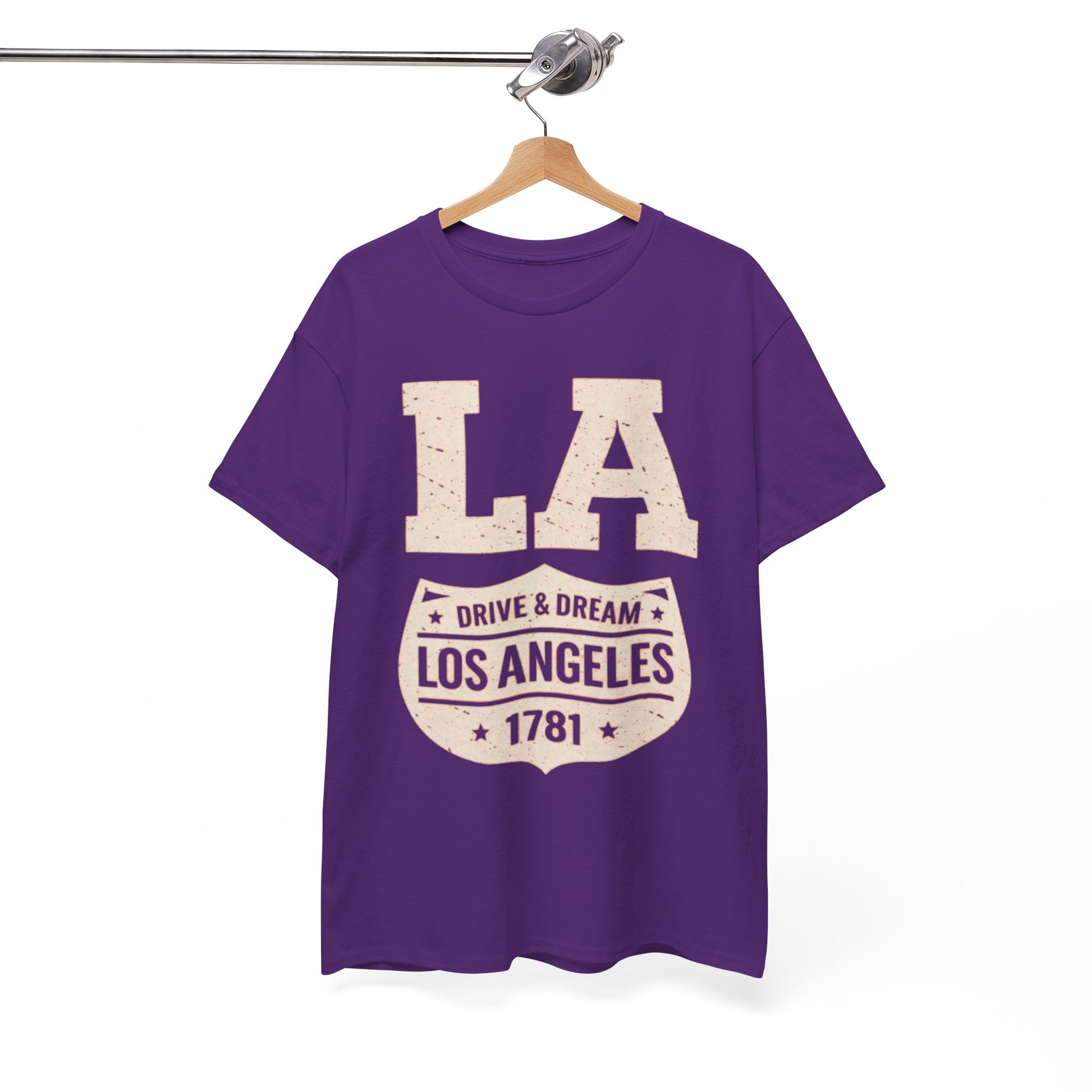 White Smoke Los Angeles Drive and Dream T-Shirt – Oversized West Coast Streetwear City Tee