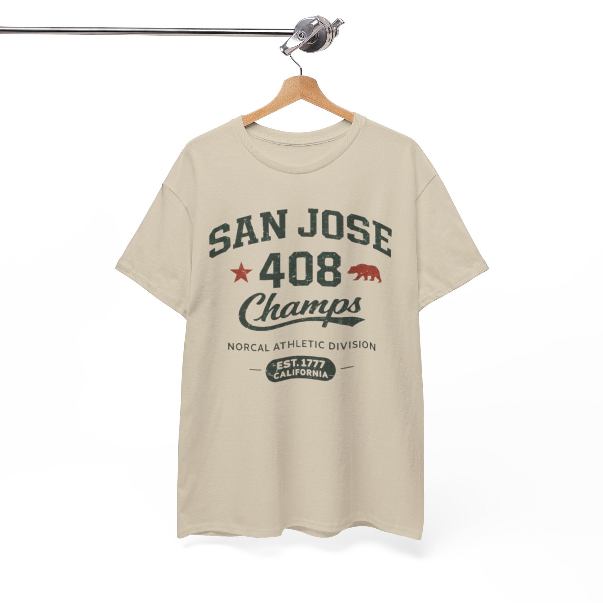 San Jose 408 Champs T-Shirt – Retro NorCal Athletic Tee streetwear fashion product image 3