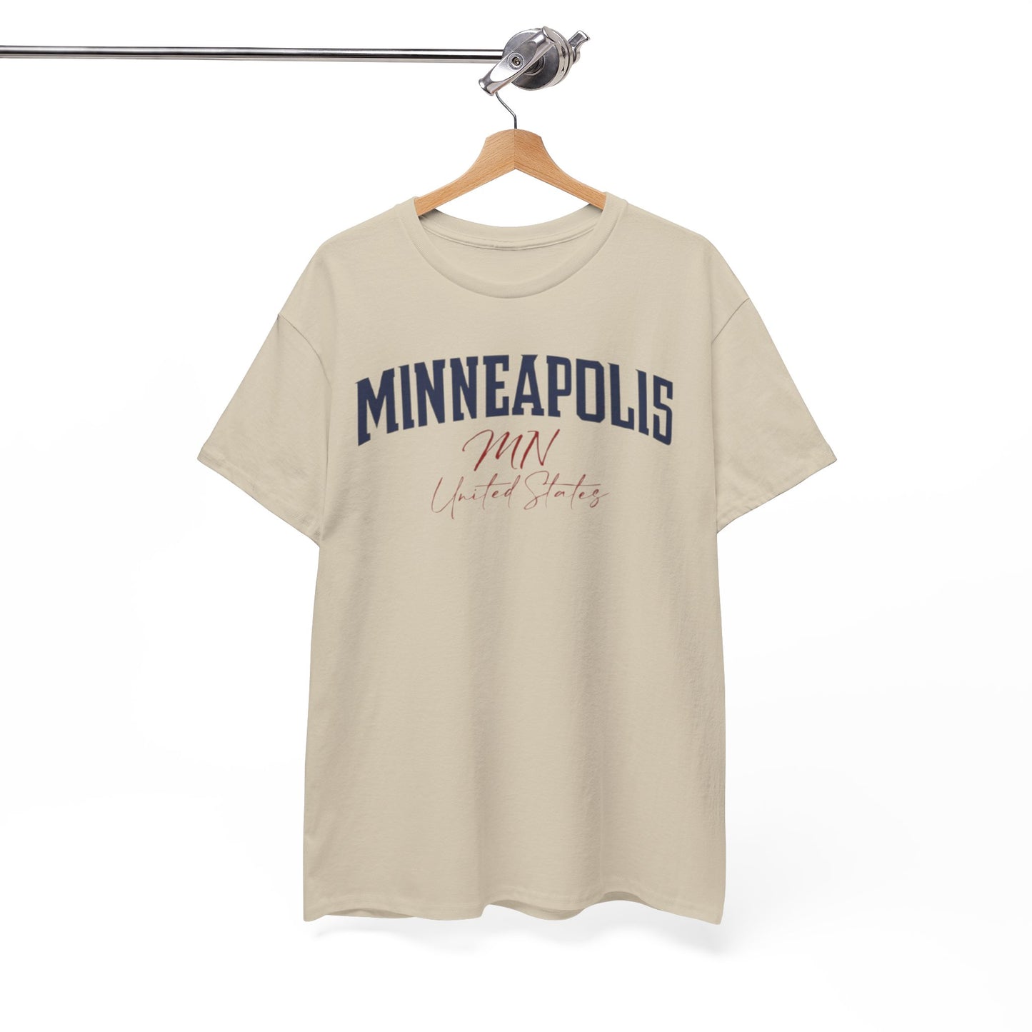 Minneapolis Vintage Script Tee — Minneapolis MN Retro City T-Shirt