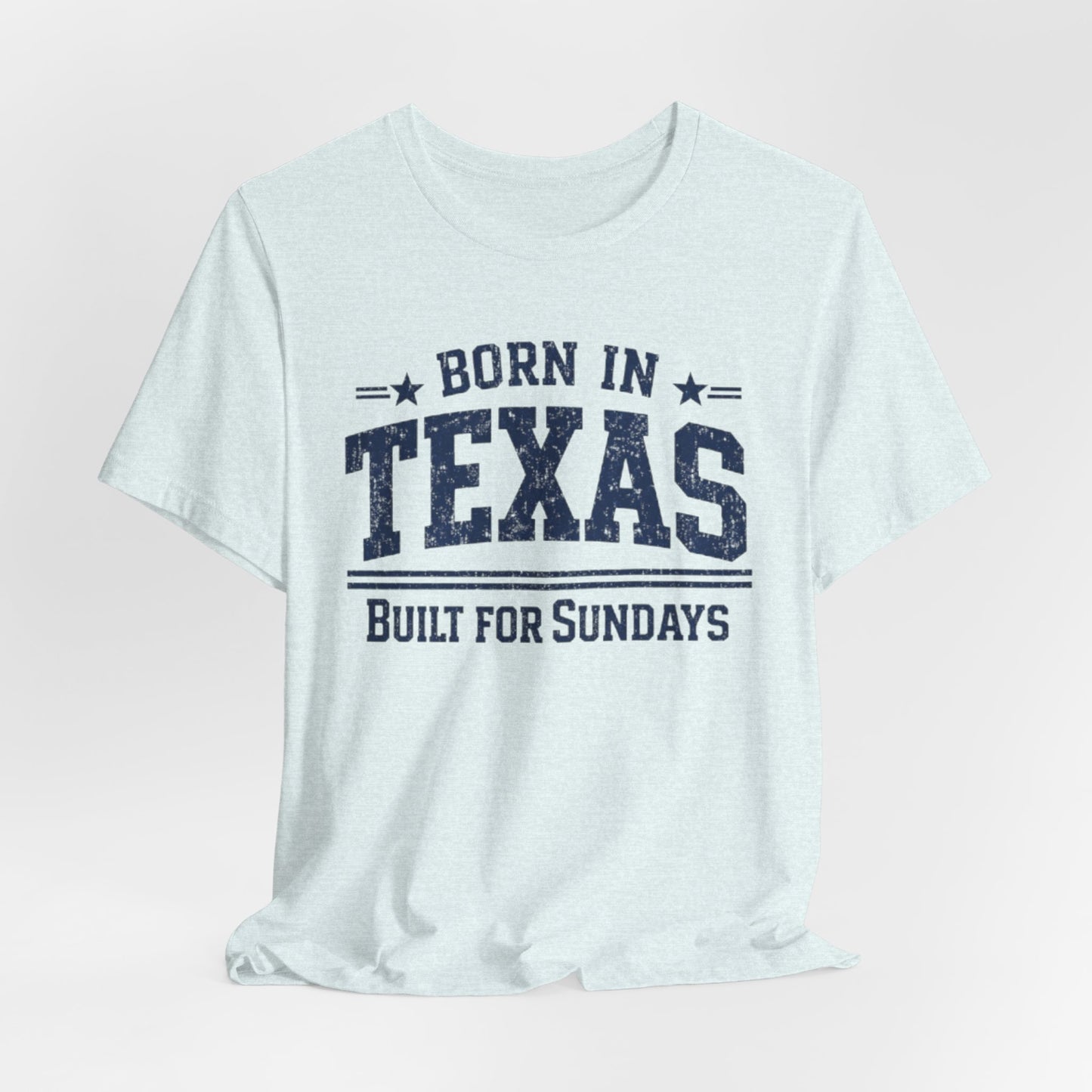 Lavender Texas Football Shirt – Born in Texas Built for Sundays Dallas Game Day T Shirt