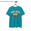 San Jose 408 T-Shirt — NorCal California Retro City Tee West Coast vintage shirt