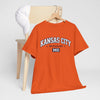 Chocolate Kansas City Missouri Tee — KC Vintage Arch Graphic T-Shirt