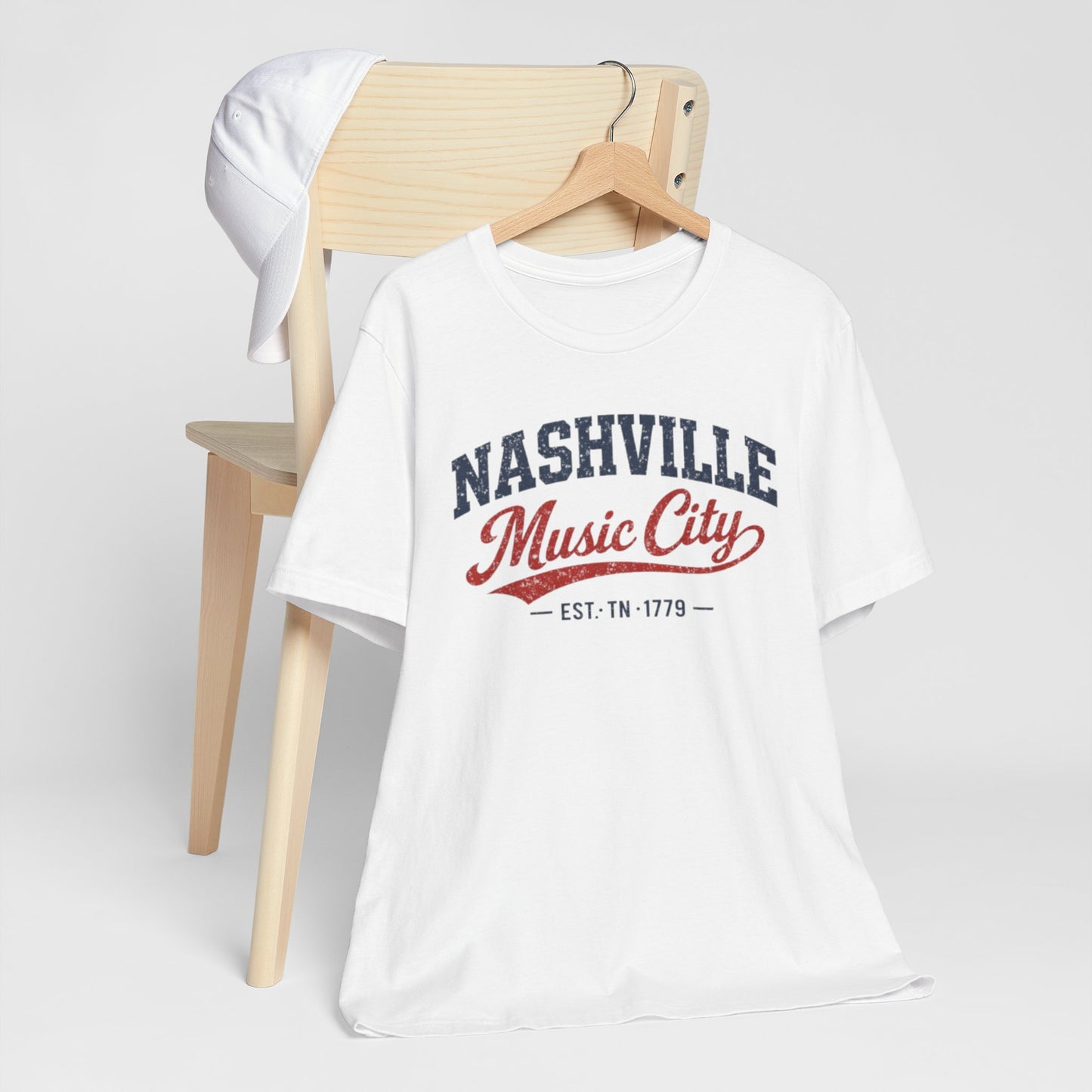 Nashville Music City T Shirt Vintage 90s Varsity Style — Vintage Americana Tour Tee
