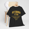 Pittsburgh 1756 Pennsylvania Football T‑Shirt Streetwear-friendly everyday styling tee