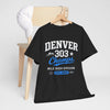 Dark Slate Gray Denver 303 Champs T‑Shirt — Mile High Division Graphic Tee