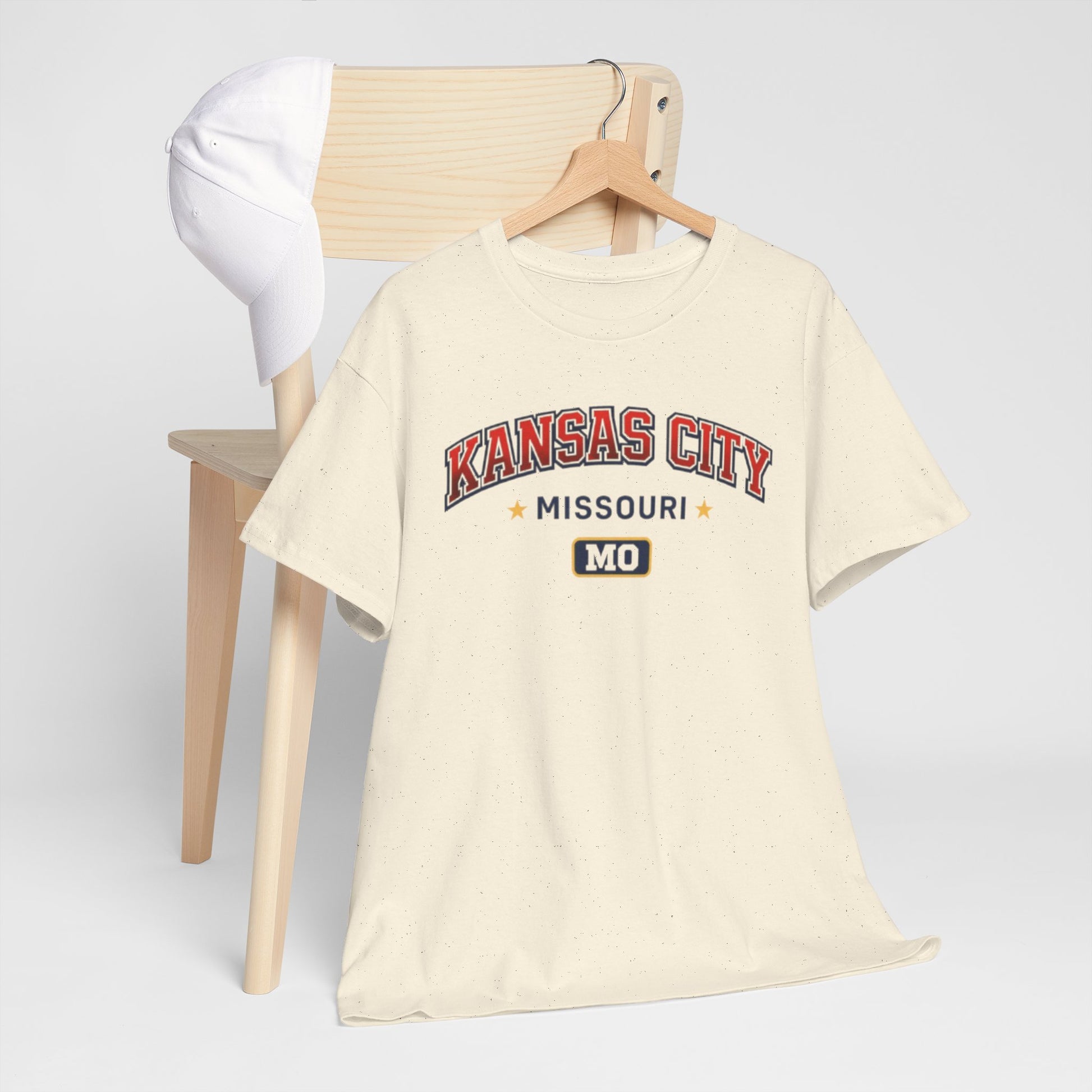 Antique White Kansas City Missouri MO T-Shirt — Vintage City Graphic Tee